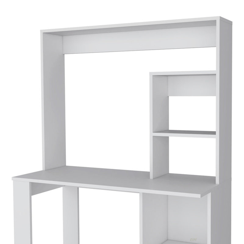 Desk Ryndon, Hutch, White, 58.23" H x 38.78" W x 17.79" D