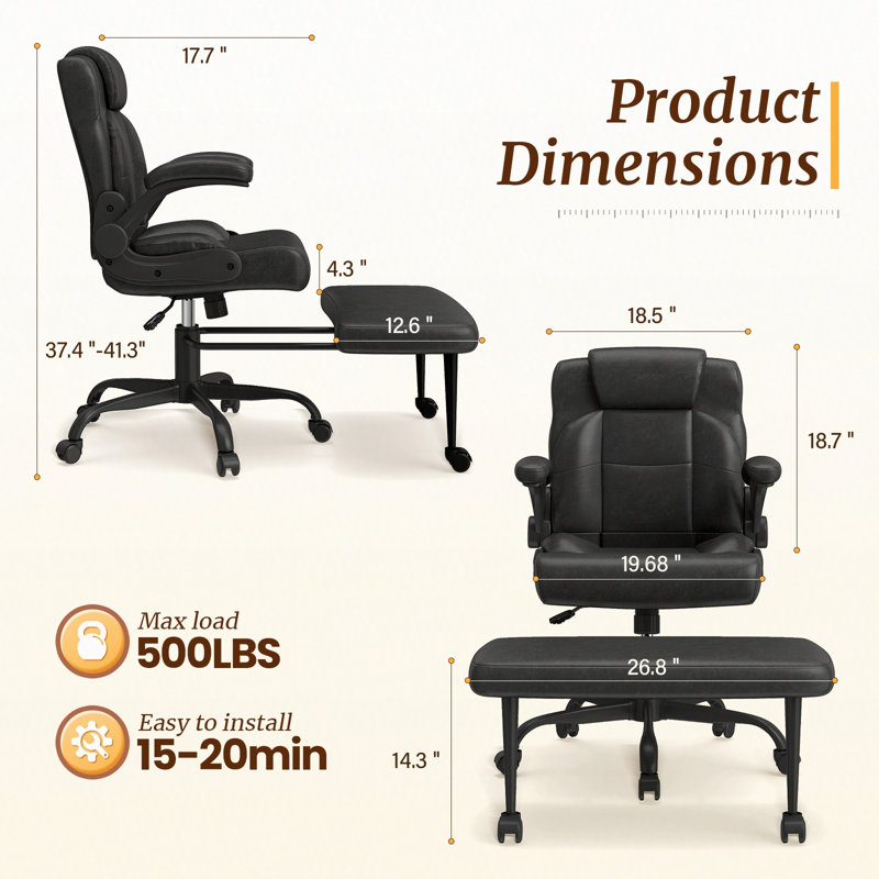 Inbox Zero Executive Chair, Black