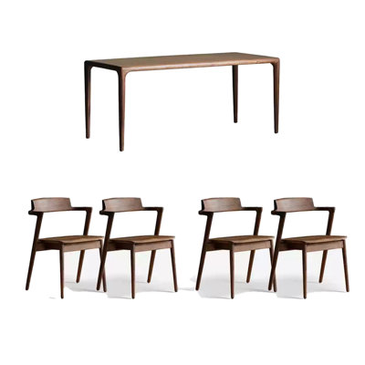 All solid wood multifunctional table set
