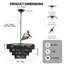 Luminaire suspendu noir en chanvre noir-128940659