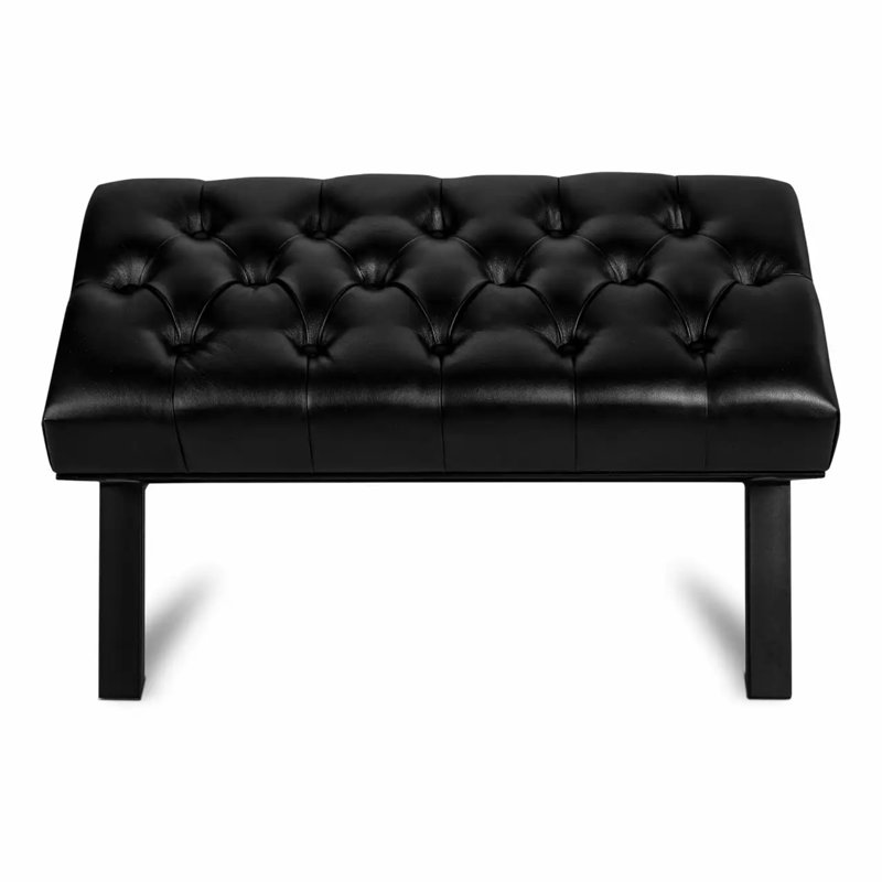 Evalin Faux Leather Upholstered Bench, H45 x W70 x D35cm