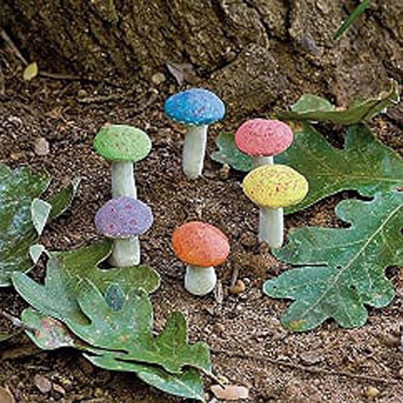 Miniature de champignon champignon féerique, bleu, lot de 3, Mauve