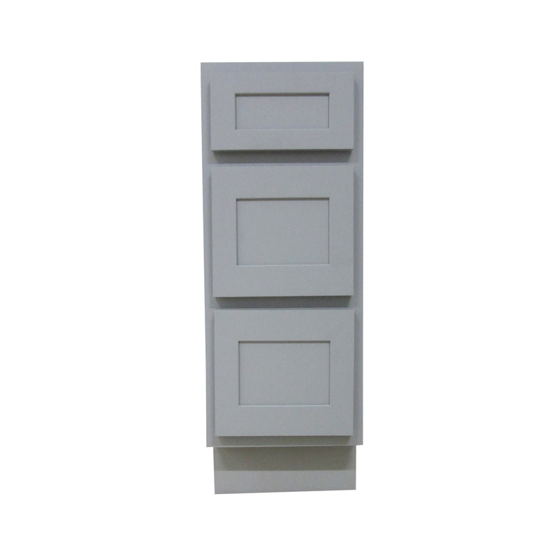 Base de meuble-lavabo simple Hibbard seulement, gris, H 32,5 po x l 12 po x p 21 po
