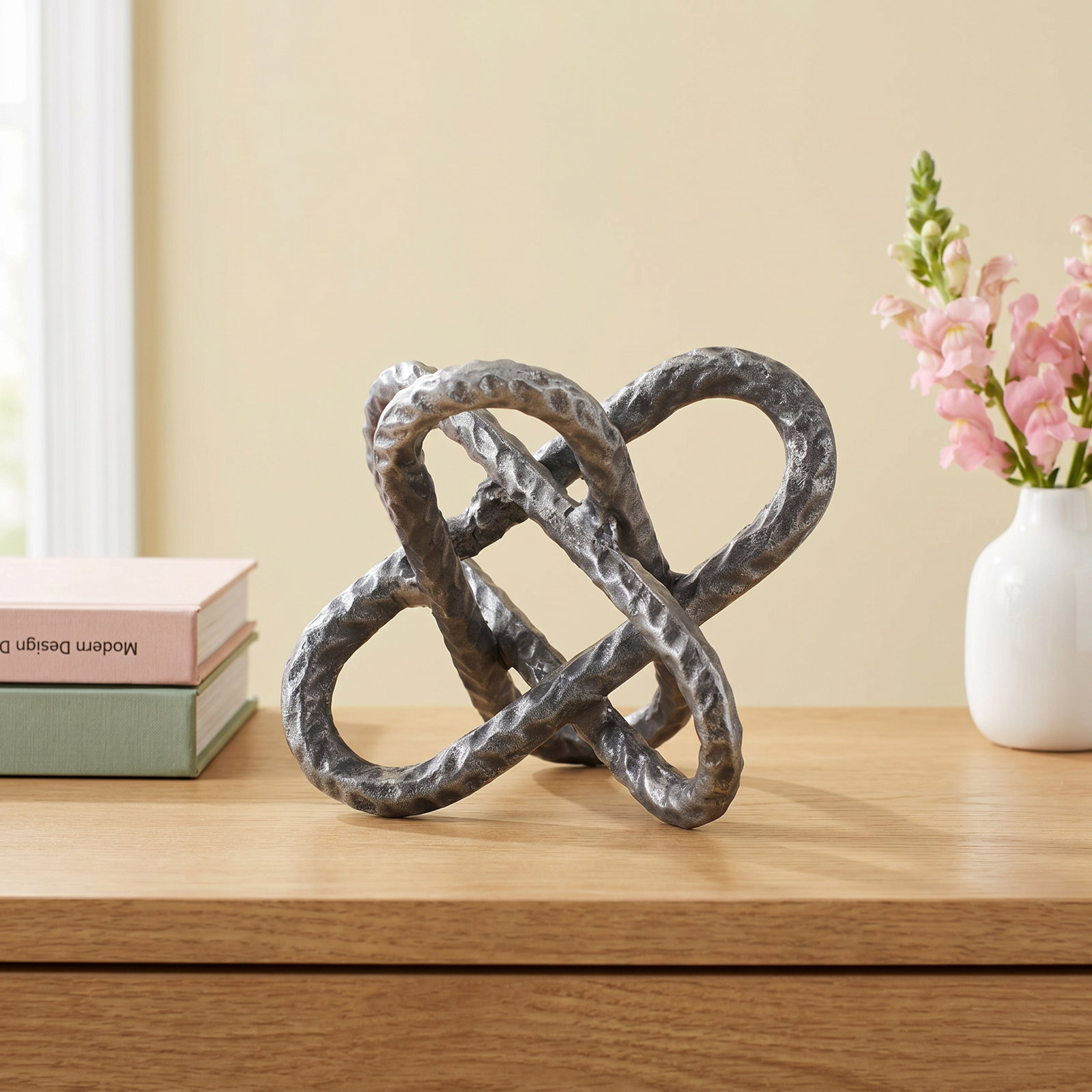 Linked Ring Decorative Sculpture
