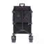 Chariot pliable à deux étages, chariot pliable 400L avec roues tout-terrain, chariot pliant robuste capacité de poids de 350 à 450 lb pour le camping, le magasinage, le jardin, rallonge extra longue de 52 po