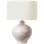 Gaios 13" Cordless Accent Lamp in Pharaoh White with Linen Shade