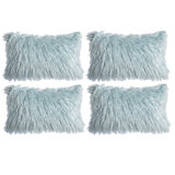 Solid Colour Faux Fur Pillow Cover