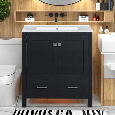 30" Single Bathroom Vanity with Sink