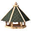 Wood Pole Decorative Bird Feeder