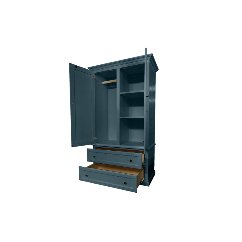 Armoire-penderie Modern, Bleu fumée