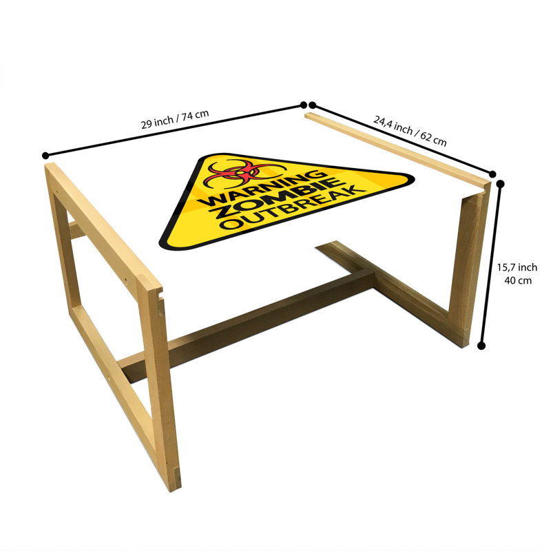 Brandy Sled Coffee Table, 40cm H x 74cm W x 62cm D