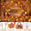 Paquet de 6 guirlandes d'automne pour l'extérieur, 35,4 pi décorations d'automne pour la maison avec 12 crochets, guirlande d'érable artificiel pour l'automne