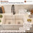 33'' L Double Bowl Fireclay Kitchen Sink-86330973