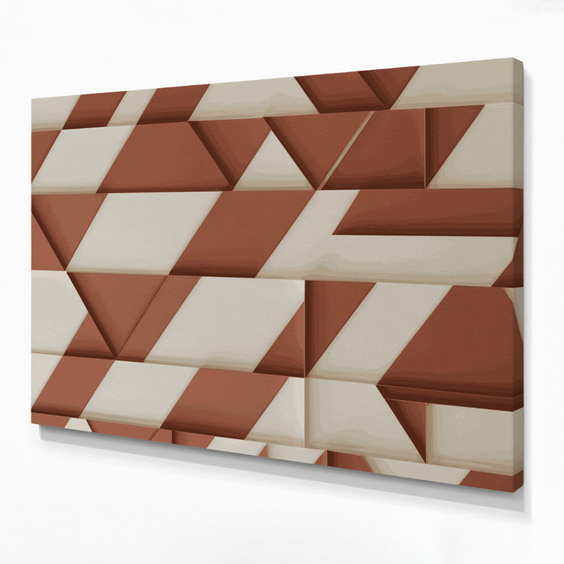 Minimalisme 58, art mural sur toile beige, H 11 po x l 14 po