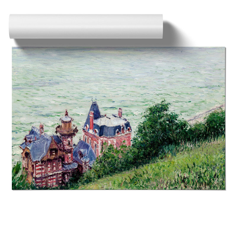 Villas At Trouville by Gustave Caillebotte - No Frame Painting, 42cm H x 59cm W x 0.1cm D