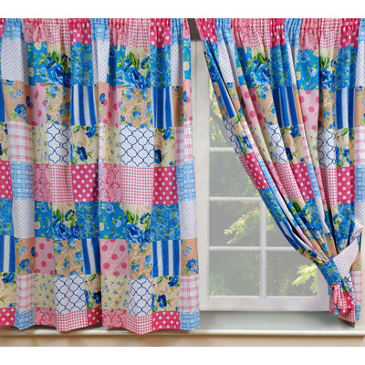PATCHWORK Algimantas Pencil Pleat Curtains