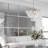 Charlotta Metal Square Wall Mirror-361387646