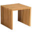 Knightly Square Teak Outdoor Side Table , 18'' in. W 18'' in. D