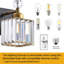 Luminaire de salle de bain Modern Crystal-793937010