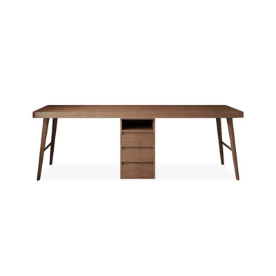 Tan Rectangular Solid Wood desks