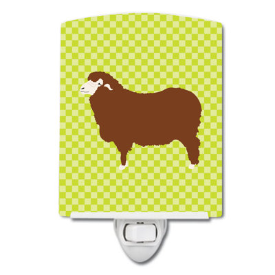 Éclairage de nuit en céramique ovine merino