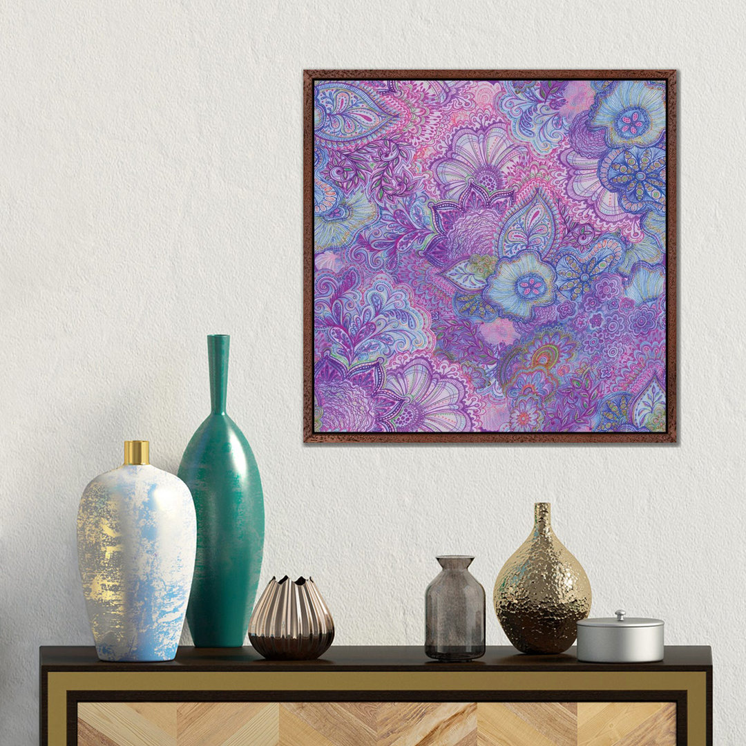 Flourish Purply von Stephanie Corfee - Gallery-Wrapped Canvas Giclée on Canvas