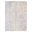 Tapis bleu clair en laine noué à la main de conception unique 8 pi 10 po x 11 pi 9 po New Age