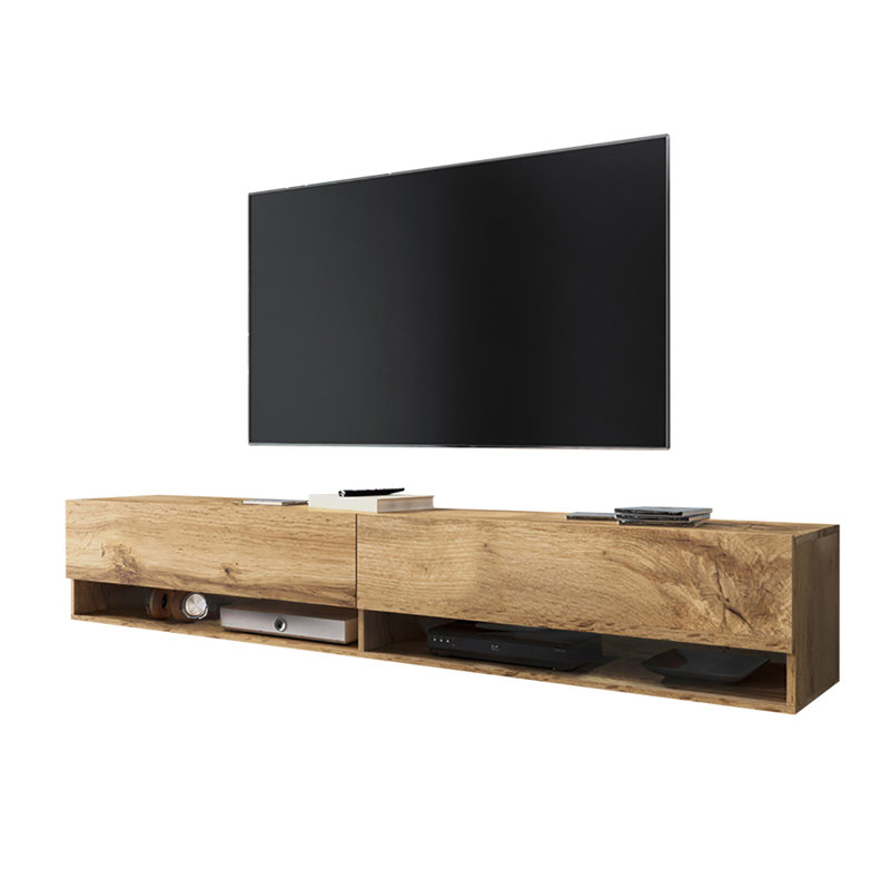 Amoretta Unfinished TV Stand for TVs up to 78", Dark Oak, 30cmH x 180cmL x 32.5cmW