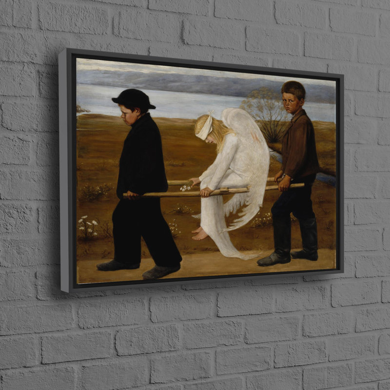 Print on Canvas, Framed Print without Mat, 20 cm H x 30 cm W, Black