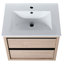Meuble-lavabo mural 24 po avec 2 tiroirs de rangement à fermeture en douceur et lavabo en céramique blanche - Bva02524plo-G-Bl9060b (W1286s00034 Basin Stylish Furniture-695931370
