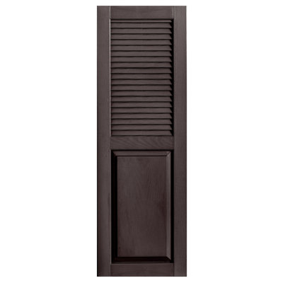 Cathedral Top Combination Shutters Pair