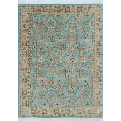 Dannie One-of-a-Kind 4'1" X 5'7" Wool Area Rug in Light Blue