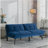 Navy Blue Convertible Folding Modern sofa Bed-1065516266