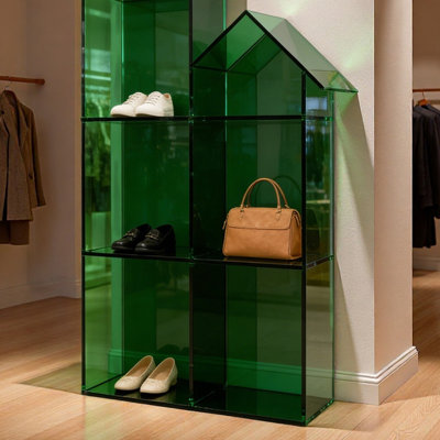 Acrylic House Shape Display Shelf