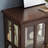 LED Curio Display Cabinet,Antique Display Cabinet With Adjustable Shelves,Retro Design Quality Showcase With Lattice Doors Elegant Bookcase And Storage Cabinet-125465583