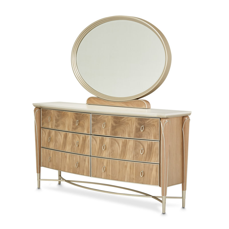 Villa Cherie Upholstered Platform 6 Piece Bedroom Set, California King