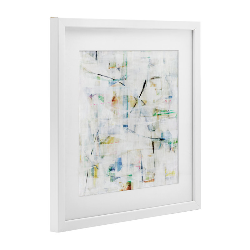 «Layered Vibrant Complexity», reproduction encadrée sous verre, conception de Hannah Dawson, H 13 po x l 13 po