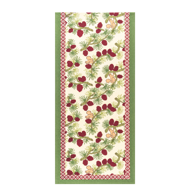 Handmade Floral Table Runnner, 72" x 16"