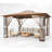 13'x11' Double-Roof Patio Gazebo with Mosquito Netting,Heavy Duty Gazebos Shelter Party Tent-129983633-123780555
