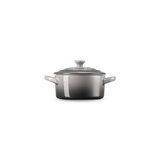 Le Creuset Stoneware Mini Round Cocotte, 24 Ounce, White