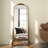 Rudney Arch Gold Full Length Mirror with Stand Baroque Decor 67''H