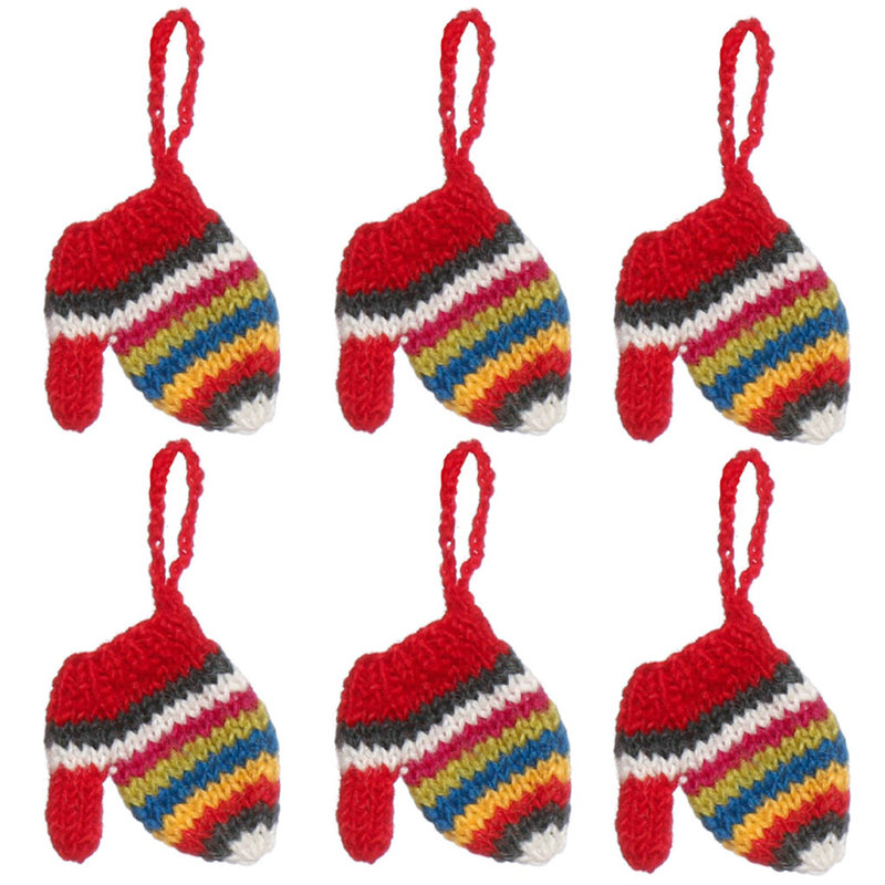7cm Fabric Holiday Shaped Ornament