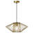 16.5"W Lucy Industrial Gold Open Caged Shade Pendant