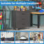 Armoire de rangement en métal robuste avec roulettes - Armoire à outils à 3 tiroirs pour solutions de rangement de garage, de bureau et de maison, noir / gris (armoire)