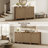 Bethlehem 30 Pair Fluted Shoe Storage Cabinet With 2 Doors And Adjustable Shelves-123065853-123844867