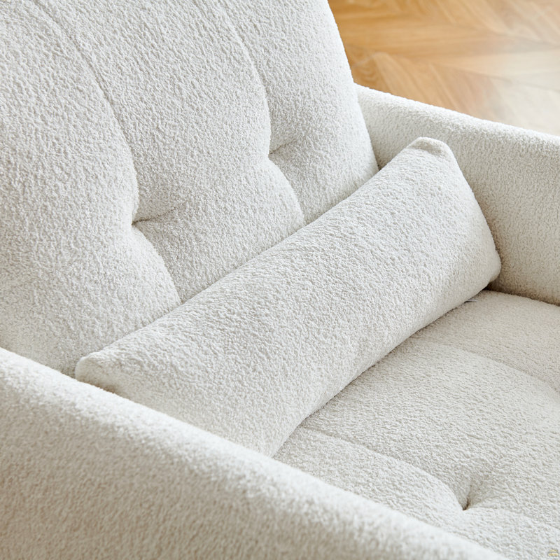 Fauteuil d'appoint capitonné en velours Raindrop