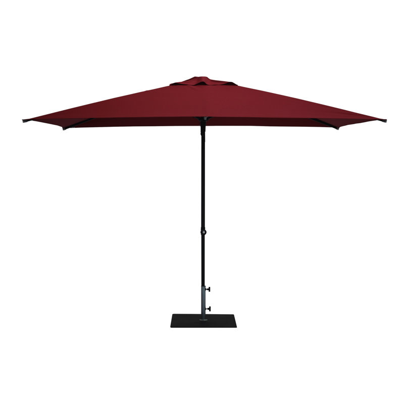 Arthos 300cm X 200cm Rectangular Market Parasol, Bordeaux