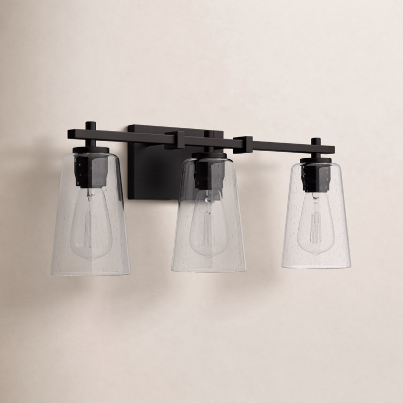 Noland 3 - Light Dimmable Vanity Light, Midnight Black