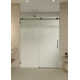 Galaxy 56 - 60 in. x 78 in. Fully Frameless Fluted Sliding Shower Door