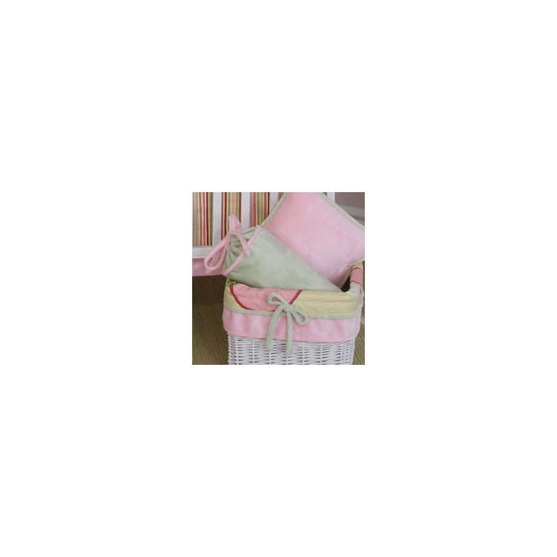 Minky Bubbles Bolster Pillow Cover & Insert, Sage